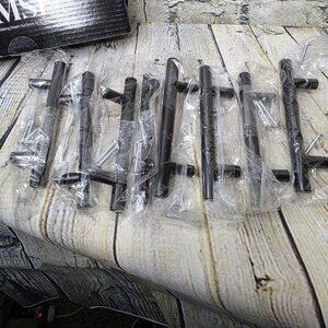 9 MSI T Bar Premium Cabinet Handles  Pulls Matte Black 5" New